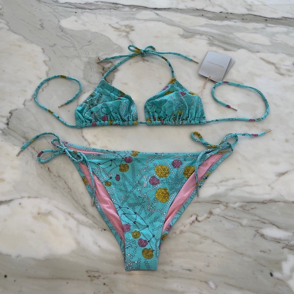 EMILIO PUCCI BLUE PRINT BIKINI SIZE US 10 / IT 44 NWTS! - Picture 4 of 15
